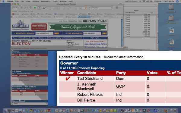 cleveland.com projects a winner without a vote
